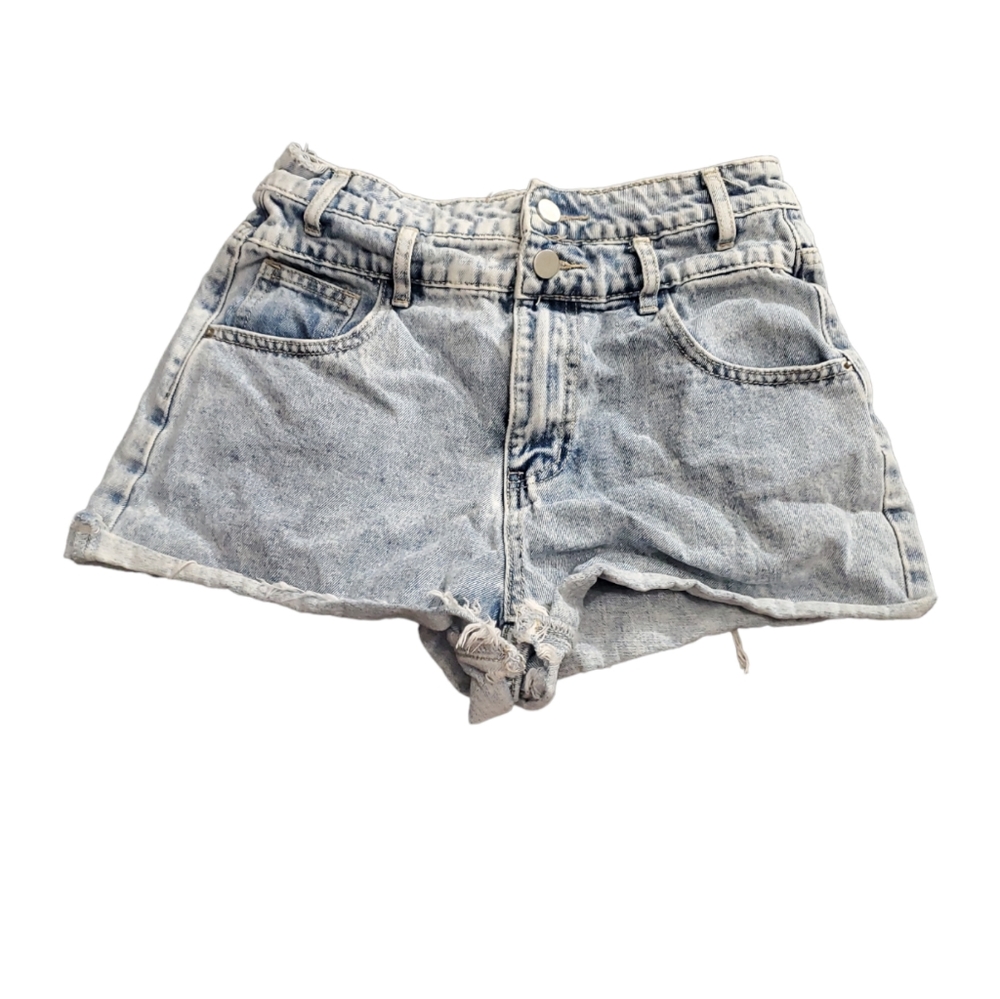 SHEIN Jean High Waist Blue Shorts